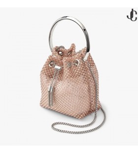 Bon Bon 마카롱 사틴 크리스탈 메시 가방