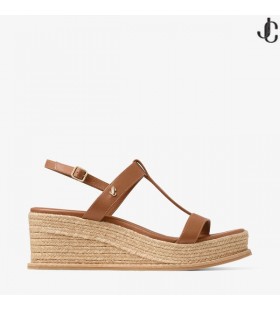 테르말리 테이아 웨지 60 탄 가죽 샌들