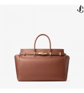 다이아몬드 불어 TH/M Tan 가죽 가방 처리