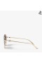 Angela Pale Gold Oval Sunglasses