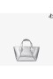 Dijamant torba-Тоут/XS Srebrna Vintage Mini torba Od kože Металлизированной