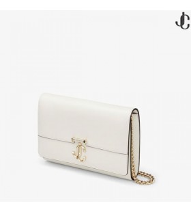 Kožni клатч Latte Box od svijetlo золотистой zbirke JC Emblem AVENUE CLUTCH Summer 2022, ukrašena kristalima