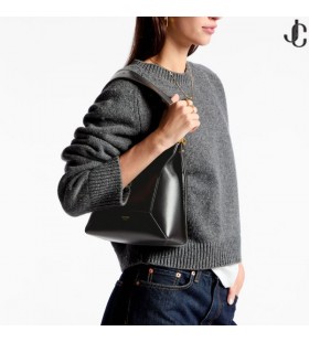 Crna Kožna torba Diamond Hobo / S Preko ramena