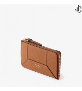 Držač Za kartice od Smeđe Zrnatim Teleće Kože DM Lise-Z M