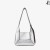 Diamond Hobo/S Silver Vintage Metallic Leather Shoulder Bag