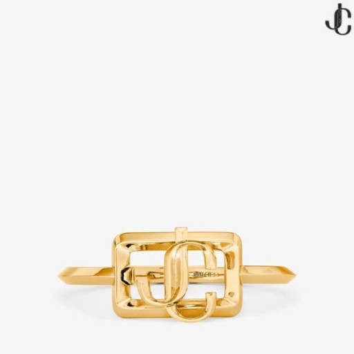 Square JC Manschetten Guld Guld Finish Armband