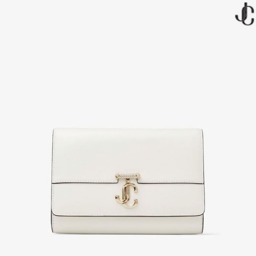 Latte Box Läder Clutch Väska med Kristall-Dekorerade Ljus Guld JC Emblem AVENUE KOPPLING Sommaren 2022 samling