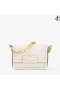 Diamond Crossbody Latte Smidig Kalv Läder Top Handtag Bag