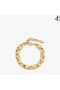 Guld-Finish Diamond Chain Armband Diamant Smycken Samling