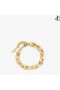 Guld-Finish Diamond Chain Armband Diamant Smycken Samling