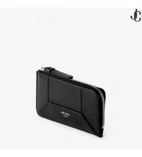 DM Lise-Z-M Svart Kornig Kalv Läder Kort Hållare