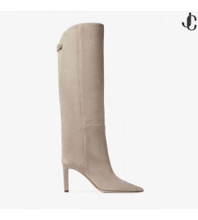 ALIZZE KB 85 Taupe Suede knähöga Stövlar höstkollektion