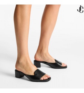 Dina 45 Svart Läder Mule Sandaler