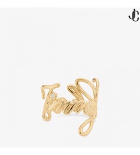 Logotyp Script Ring Guld Finish Logotyp Script Ring
