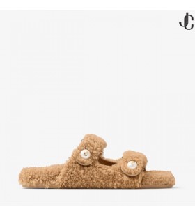 Fayence Sandal Rotting Lockigt Shearling Sandaler