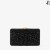 Clemmie Svart Satin Crystal Broderad Clutch Väska