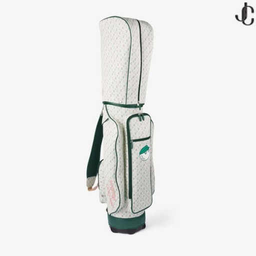 Jimmy Choo / Malbon 2.0 Golf Çantası Monogram İşlemeli Kanvas Golf Çantası