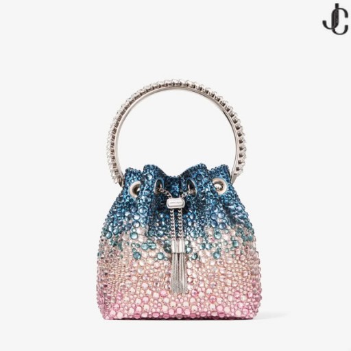 Bon Bon Sunrise Saten Kristal Çanta