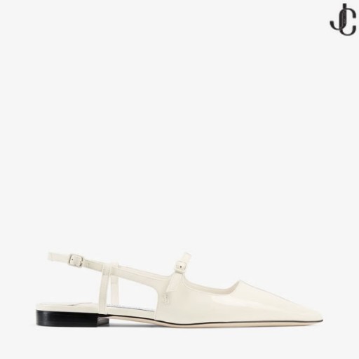 Didi Flat Latte Patent Leather Flats