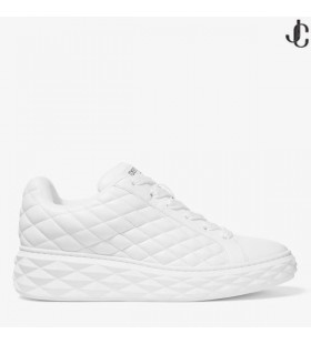 Diamond Maxi M Beyaz Pırlanta Kapitone Deri Spor Ayakkabı