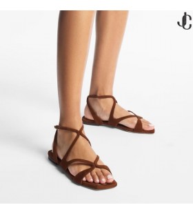 Ayla Düz Ten Rengi Süet Daireler