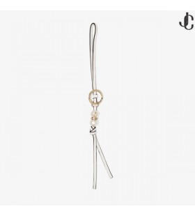 Küreler çekicilik Latte deri inci çanta çekicilik