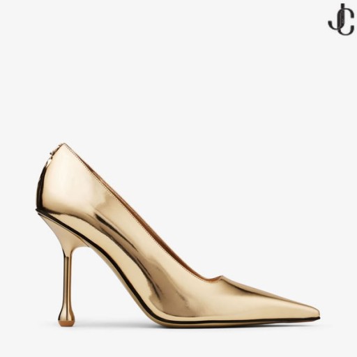 Ixia 95 De Oro De Metal Líquido De Cuero Bombas