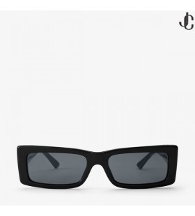 Lennon Negro Gafas de sol Rectangular con NOSOTROS