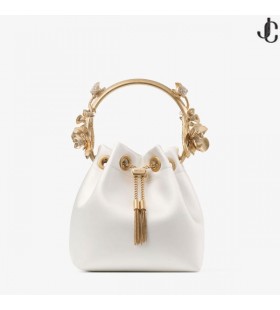 Bon Bon De Marfil De Satén De La Flor De La Bolsa De