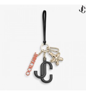 Negro Y Naranja De Piel De Becerro Logotipo De La Estrella De La Bolsa De Encanto