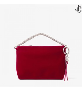 Callie Ruby De Terciopelo Rojo Del Bolso De Embrague