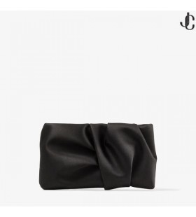 BONNY CLUTCH de Satén Negro del Bolso de Embrague de Invierno de 2022 colección
