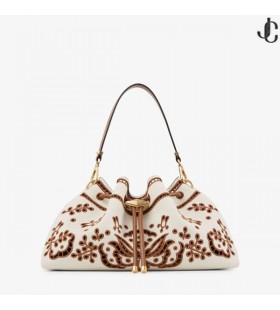 Cinch M De La Lona Bolsa De Hombro Con Sangallo Bordado