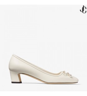 Elme 45 Latte En Cuero Nappa Bombas