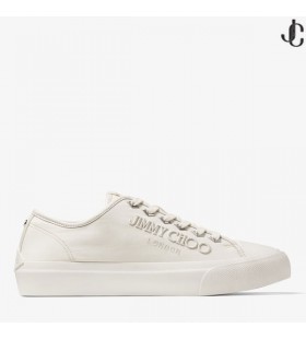 Palma/M Latte Lienzo Bajo-Top de los Entrenadores con Logo Bordado