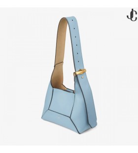 Diamante Hobo/S Azul Grisáceo Bolso De Hombro De Cuero