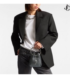 Bon Bon Negro Satinado Cristal Bolso