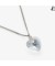 قلادة القلب الفضة-إنهاء قلادة القلب مع بلورات