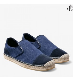 إيفان Espadrille البحرية مزيج من جلد الغزال الأحذية