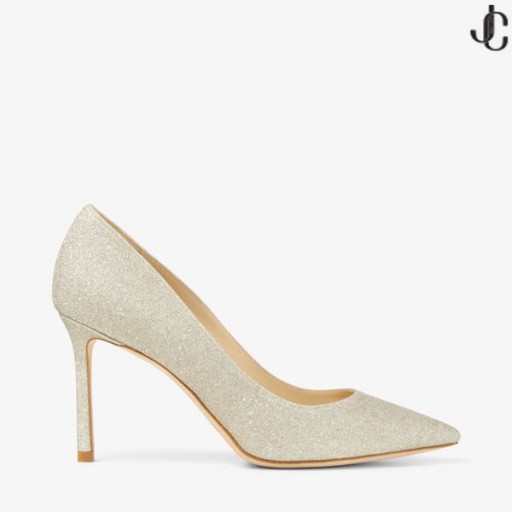 Platinum Ice Prašné Glitter Špičaté Toe Čerpadel Romy 85 Cruise 17