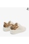 Diamond Maxi/F II Chalk Leopard Print Leather Trainers