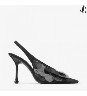 Isa 95 Mesh Černá Pailette Čerpadla