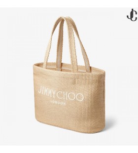 Pláž Tote E/W Přírodní Rafie Vyšívané Tote Bag