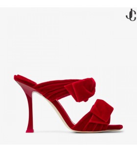 Flaco Sandál 100 Red Velvet Muly s Luky