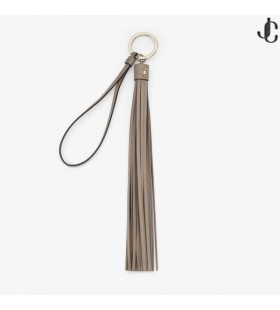 Tassle Keyring Charm Taupe Telecí Kůže Střapcem Bag Kouzlo