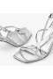 Etana 80Silver Metallisk Læder Sandaler