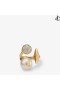 Multi Charme Ring Guld/Hvid/Krystal Perle Guld Finish Ringe