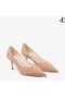 Ballet Pink Ruskind Spidse Pumps med JC Emblem KÆRLIGHED 65 Efterår og Vinter 19