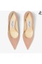 Ballet Pink Ruskind Spidse Pumps med JC Emblem KÆRLIGHED 65 Efterår og Vinter 19