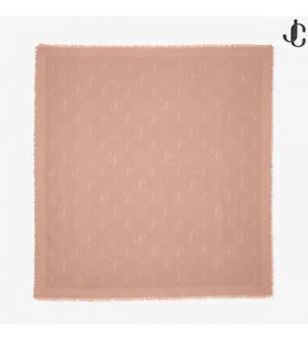 Ballet Pink Silke og Uld Jacquard Sjal EMANI Vinter 2021 samling